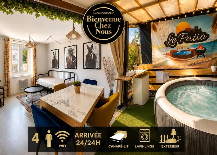 Rue Bien Assis avec jardin terrasse