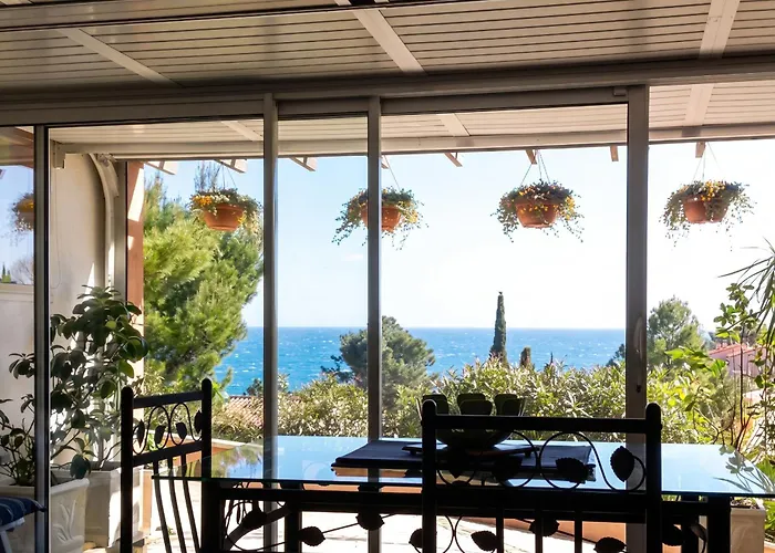 Studio a Collioure a 400 m de la plage avec vue sur la mer jardin clos et wifi