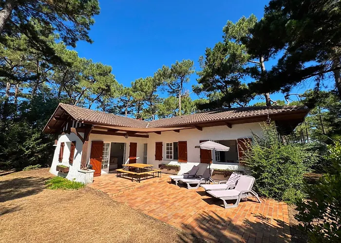 Villa Calme Entre Ocean Et Lac - 8 Pers - 4 Ch - Terrasse - Bbq - Jardin - Biscarrosse Plage - Fr-1-319-418