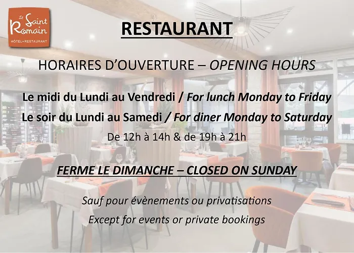 Hotel-Restaurant Saint Romain Logis