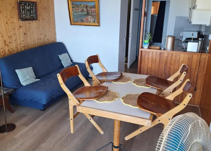 Appartement vue mer Port Vendres Collioure direct crique wifi