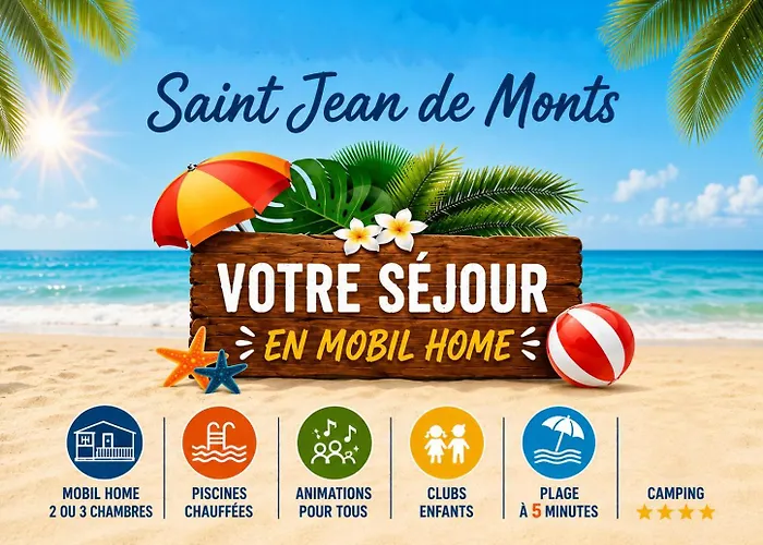 Mobil-homes proche de l'océan