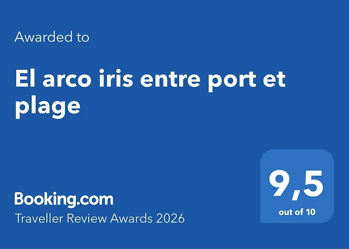 El arco iris entre port et plage
