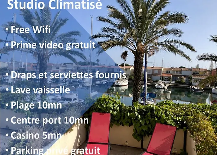 Cap Capistol Studio avec terrasse, vue port