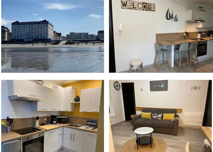 Appartement sur digue proche de la plage avec wifi