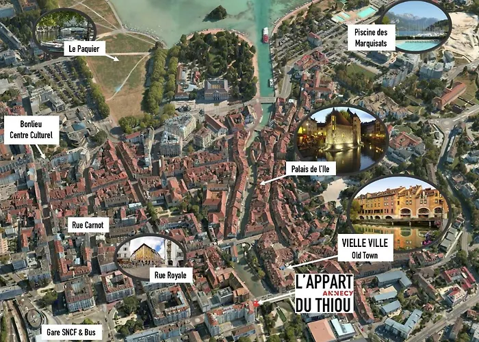L'Appart Du Thiou - Au Coeur D'Annecy Avec Garage
